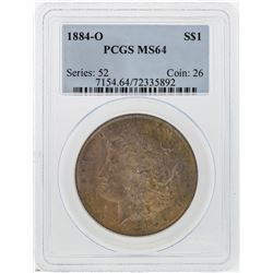 1884-O $1 Morgan Silver Dollar PCGS Graded MS64
