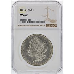 1883-O $1 Morgan Silver Dollar NGC Graded MS62