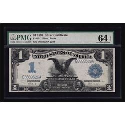 1899 $1 Black Eagle Silver Certificate Note PMG Graded CU64EPQ