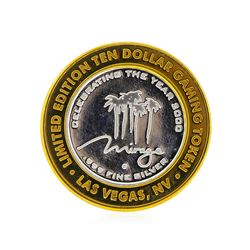 .999 Silver The Mirage Las Vegas, Nevada $10 Casino Gaming Token Limited Edition