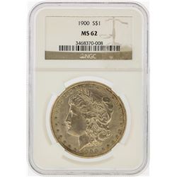 1900 $1 Morgan Silver Dollar NGC Graded MS62