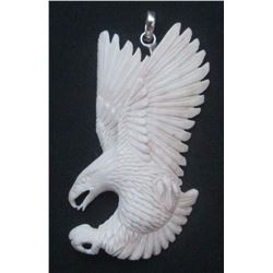 Hand Carved Eagle Pendant