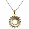 Image 2 : Blue & white Diamond solid Gold Pendant