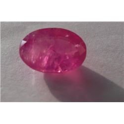 Natural Sapphire Pinkish/Red 8.65 cts - GRS Certified