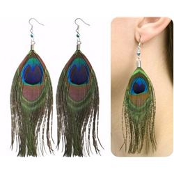 Peacock Feather Earrings