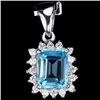 Image 1 : Natural Swiss Topaz Pendant