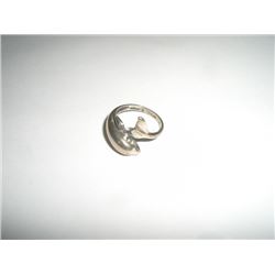 .925 STERLING SILVER RING WITH BEAUTIFUL WELL DETAILED DOLPHIN DESIGN STAMPED *STERLING* TOTAL WEIGH