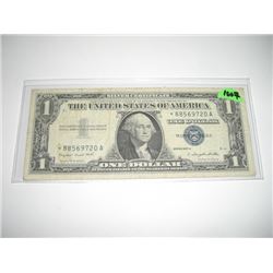 1957 SERIES A RARE SILVER CERTIFICATE *STAR NOTE* $1.00 SERIAL # *88569720A. DOLLAR CAME OUT OF SAFE