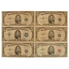 Image 1 : Six $5 Silver Certificates