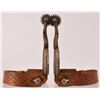Image 1 : Buermann Silver Inlaid Daisey Pattern Spurs