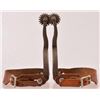 Image 2 : Buermann Silver Inlaid Daisey Pattern Spurs