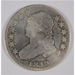 1819 BUST QUARTER XF CLEANED RARE!!