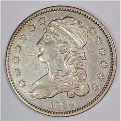 1834 BUST QUARTER,  AU