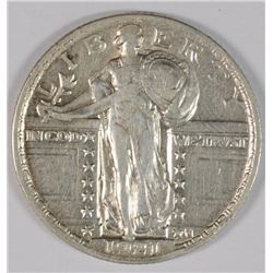 1921 STANDING LIBERTY QUARTER XF/AU  RARE