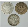Image 2 : 1915-D FINE, 1892, 1893 G BARBER HALF DOLLARS