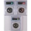Image 2 : 3 - 1962 FRANKLIN HALF DOLLARS - ALL PCGS PR66