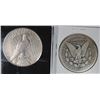 Image 2 : 1894-O MORGAN DOLLAR AG & 1927 PEACE DOLLAR SCRATCH REV.