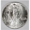 Image 1 : GEM BU 1986 AMERICAN SILVER EAGLE, FIRST YEAR OF ISSUE
