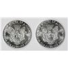 Image 2 : ( 2 ) GEM BU 1987 AMERICAN SILVER EAGLE ONE OUNCE .999 SILVER COINS