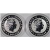 Image 2 : ( 2 ) 2015 AUSTRALIAN KOALA ONE OUNCE .999 SILVER COINS