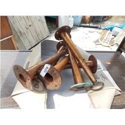 COPPER LEGS FOR DRESSER - 6 TTL