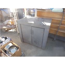 CABINET - METAL TOP - 2 DOOR
