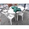 Image 1 : OVAL PATIO TABLE & 4 CHAIRS