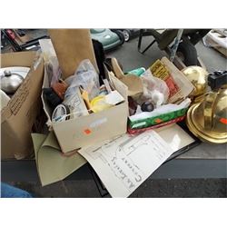 LOT MISC - 2 BOXES AND 2 PICTURES