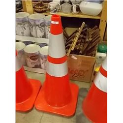 NEON SAFETY CONE - MEDIUM - RED