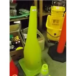 NEON SAFETY CONE - MEDIUM - GREEN