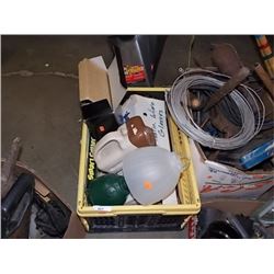 FOLDING BASKET AND CONTENTS - SCREDDER ETC