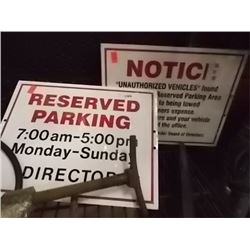 PARKING SIGNS - 2 TTL