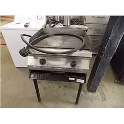 COMMERCIAL GRILL ON STAND - 220 VOLT - SAID WORKING - 24 X 24" TOP - STILL SOLD AS-IS