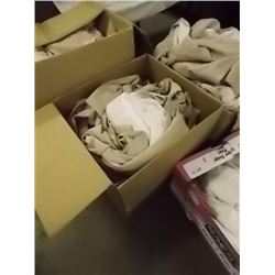 BOX ASSORTED BED SKIRTS FROM HOTEL