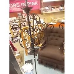 WROUGHT IRON CANDLE HOLDER - 5 FEET TALL