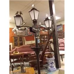 DECORATIVE VINTAGE STREET SIGN - MENAGE A TROIS - 8'TALL - ASSEMBLED