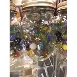 JAR OF MARBLES - 2 - COLLECTABLE AND OTHER