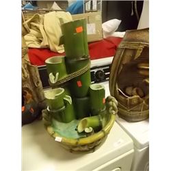 WATER FOUNTAIN - BAMBOO DESIGN -SMALL LEAK AT BASE