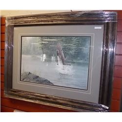 FRAMED LIMITED EDITION - THE CATCH - DON LeLEGER - GALLERY ESTIMATE $375