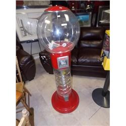 GUNBALL MACHINE - FLOOR STANDING MODEL - 57" TALL - NO KEYS