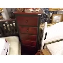 BED ROOM SUITE - DARK GREEN/WOOD - QUEEN BED FRAME DRESSER AND 2 NIGHT STANDS