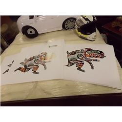 NATIVE PRINT - 4 PER LOT