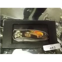 KNIFE IN BOX - SKULL