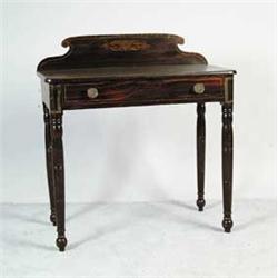 STATE OF MAINE PAINT DECORATED ONE DRAWER DRESSING TABLE
