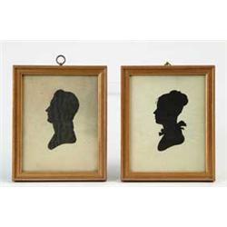 PAIR OF 19TH CENTURY SILHOUETTES