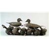 Image 1 : SET OF EIGHT MAINE STATE CARVED BLACK DUCK DECOYS