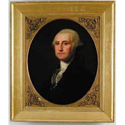 ATTRIBUTED TO GILBERT STUART (1755-1828) PORTRAIT OF GEORGE WASHINGTON