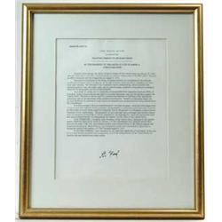 GERALD FORD (American, 1913-) 38TH PRESIDENT OF THE U.S