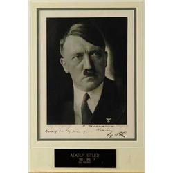 ADOLPH HITLER (German, 1889-1945) THE FUEHRER AND HEAD OF NAZI GERMANY