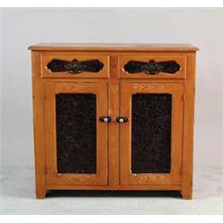 PENNSYLVANIA GRAIN PAINTED LOW CUPBOARD